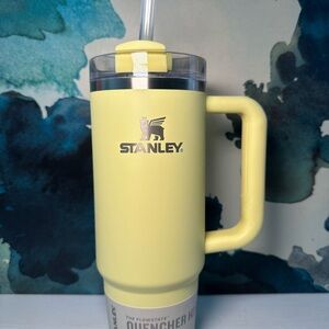 Stanley Lemon Tumbler with Handle and Straw